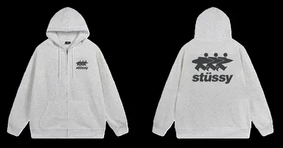 Stussy Zipper Hoodie 38+ colorways [Premium Quality]